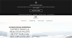 Desktop Screenshot of infiniti.fr